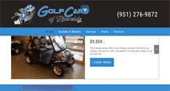 Desktop Screenshot of golfcarsofriverside.com